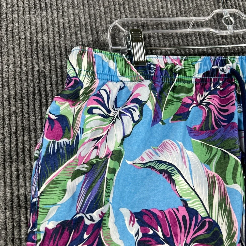 Tommy Bahama Swim Shorts Trunks Mens XL Extra Large Blue Floral Lined Beach Pool